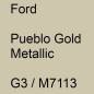 Preview: Ford, Pueblo Gold Metallic, G3 / M7113.